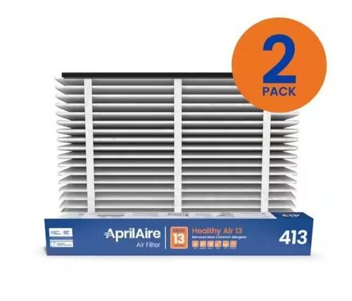 ArilAire 16 in. x 25 in. x 4 in. MERV 13 FPR 12+ Pleated Filter for Air Cleaner Models 1410/1610/2410/2416/3410/4400, 2 Pack - Lot 852