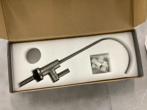 FORIOUS Single Handle Single Hole Water Filter Standard Kitchen Faucet in Brushed Nickel - Lot 857