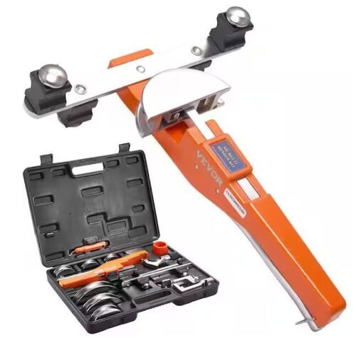 VEVOR 1/4 in. to 7/8 in. Aluminum Alloy Ratcheting Pipe Bender 90° Forward/Reverse Bending with 7 Dies  - Lot 98