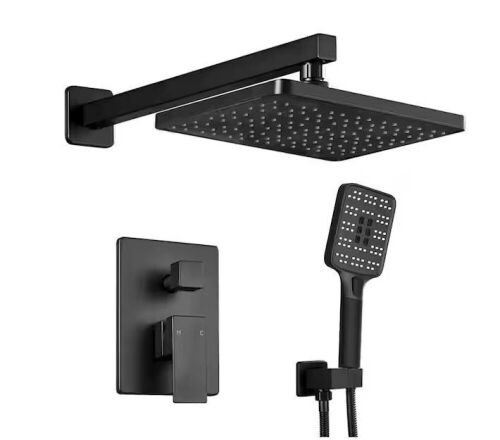 ELLO&ALLO Rain Shower Faucet and Hand Shower Combo Kit  - Lot 65