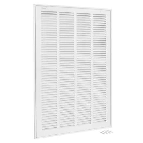 EZ-FLO 16 in. x 25 in. Steel Return Filter Grille, White - Lot 438