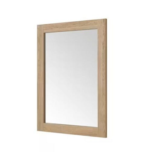 Glacier Bay Huckleberry 24 in. W x 32 in. H Rectangular Framed Wall Mount Mirror in Weathered Tan - Lot 85