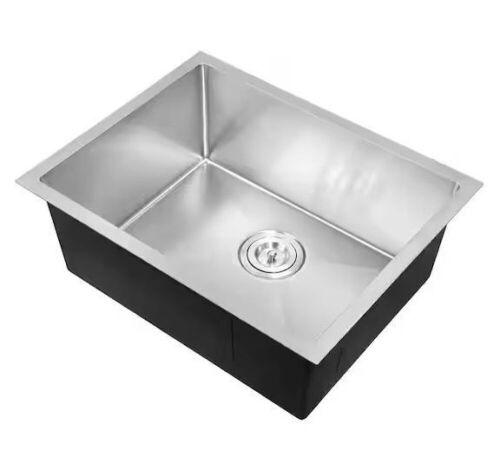 KINWELL Nano Handmade Stainless Steel 23 in. Single Bowl UndermountKitchen Sink - Lot 86