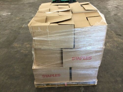 Pallet of (15) Boxes of Miscellaneous Office Supplies  - Lot 470