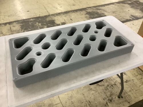 BRAMEC 18 in. x 36 in. x 3 in. HDPE Condenser Mounting Pad for Ductless Mini Split Outdoor Units - Lot 822