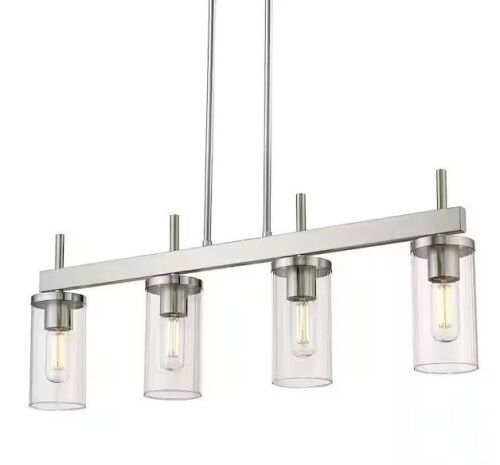 Golden Lighting Winslett 4-Light Pewter Linear Pendant - Lot 831