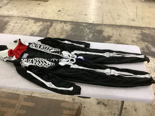 Funziez! Adult Glow in the Dark Skeleton Onesie, Small - Lot 290