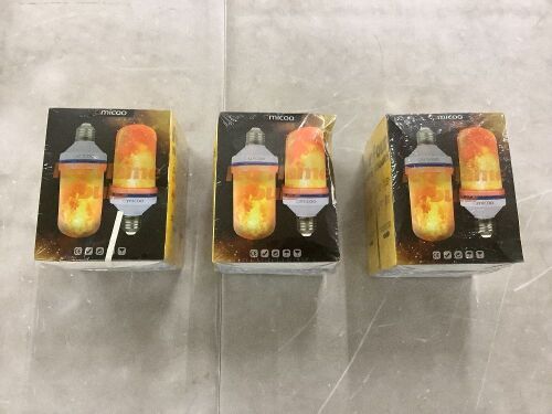Lot of (6) LED Flame Effect Light Bulbs - Lot 714