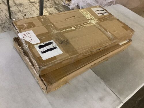 Lot of (2) Wooden Floating Wall Shelves w/ Invisible Brackets - Lot 216