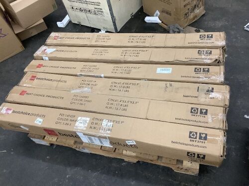 Lot of (6) 10' Solar LED Patio Umbrellas - Uninspected - Lot 570