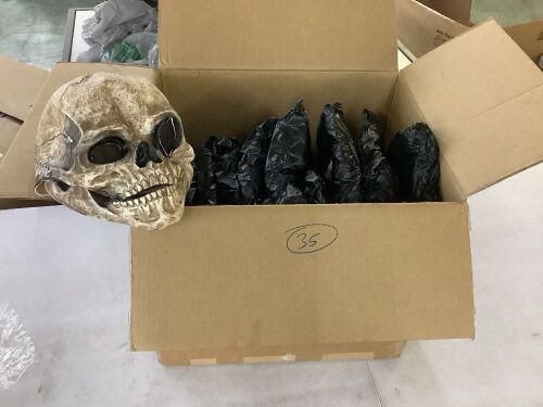 Lot of (35) Skull Mask with Hinged Jaw   - Lot 163A