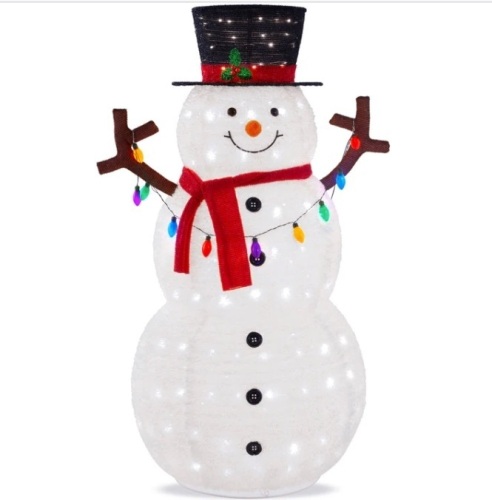 Lighted Pop-Up Snowman Outdoor Christmas Decoration w/ LED Lights $218.99 - Lot 58