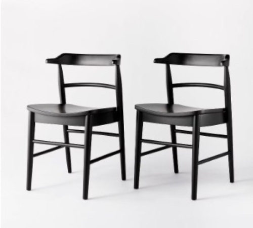 Kaysville Curved Back Wood Dining Chair - Threshold™ designed with Studio McGee $180.00 - Lot 85
