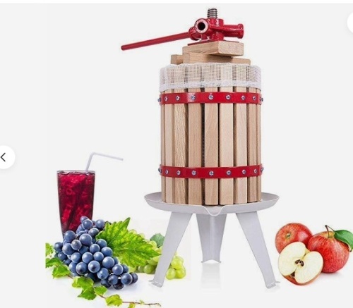 1.6-Gallon Tabletop Wooden Fruit and Wine Press Juicer Basket Apple Cider$81.99 - Lot 107