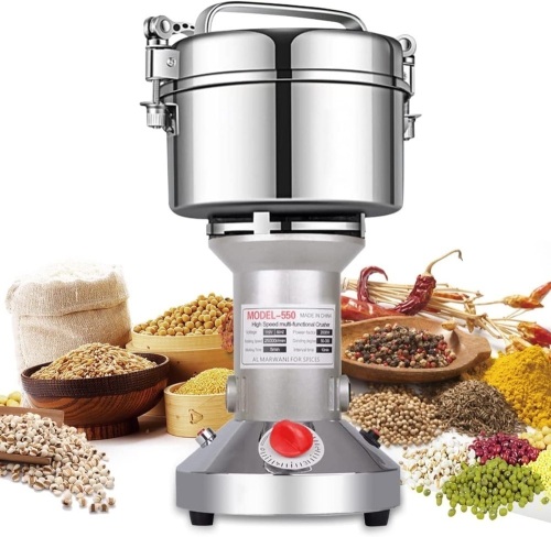 LEJIEYIN Electric herb Grinder 550g High Speed Electric Stainless Steel Spice Grinder Electric Flour Mill Herb Grinder Powder Machine for Dry Food Grin - Lot 3365