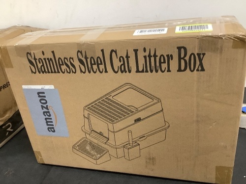 Stainless Steel Cat Litter Box - Lot 3381