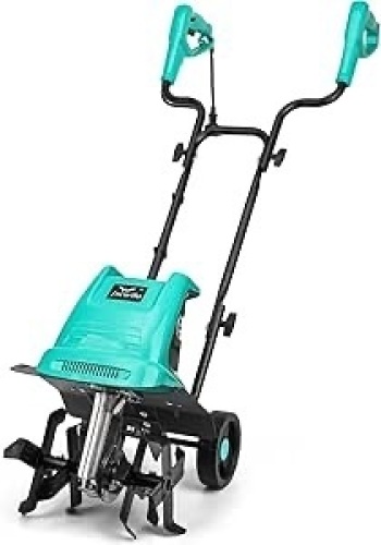 Electric Garden Tiller Electric Cultivator 12 Inch Tilling Width 8-Inch Electric Tiller 10.5 Amp Tiller for Garden Yard - Lot 3382