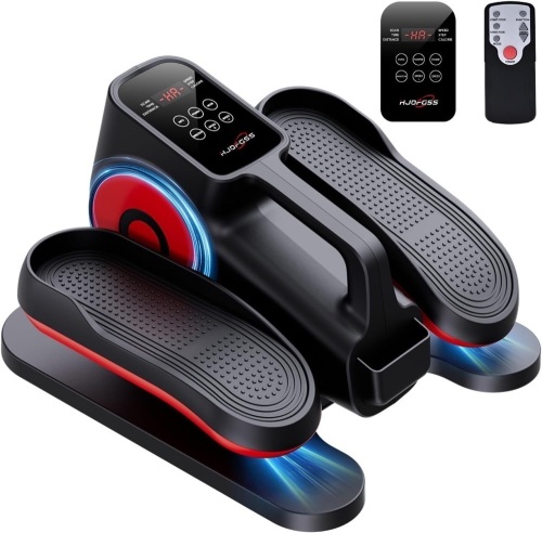Under Desk Elliptical Machine, Electric Elliptical Training Machines While Sitting for Seniors Adults, Quiet & Portable Mini Seated Pedal Exerciser for Home Office Use - Lot 3459