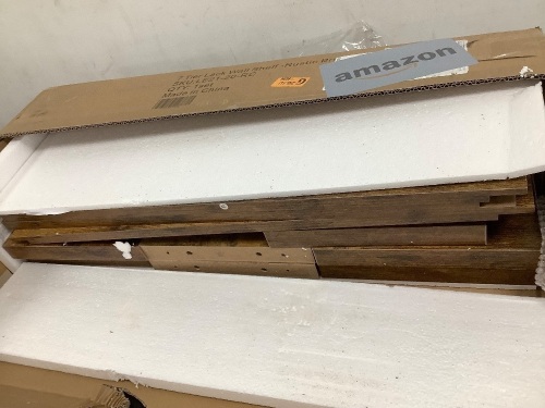 7 Tier Wall Shelf Rustic Brown - Lot 3465