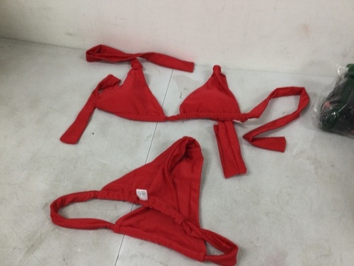 Red Two Piece Swim Suit - Lot 3501