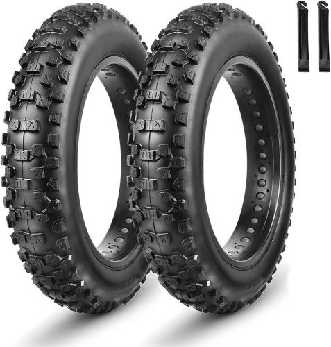 MOHEGIA Ebike Fat Tire: 20 x 4.0 Inch E-Bike Mountain Bicycle Tire Replacement,High-Performance Puncture-Resistant and All-Terrain - Lot 3588