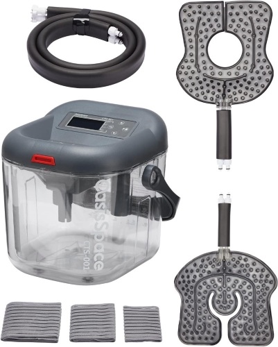 OasisSpace Cold Therapy Machine with 2 Flexible Pads and Timer - Lot 3597
