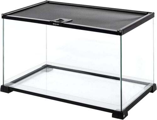 REPTI ZOO Full Glass 15-Gallon Reptile Tank - Lot 3544