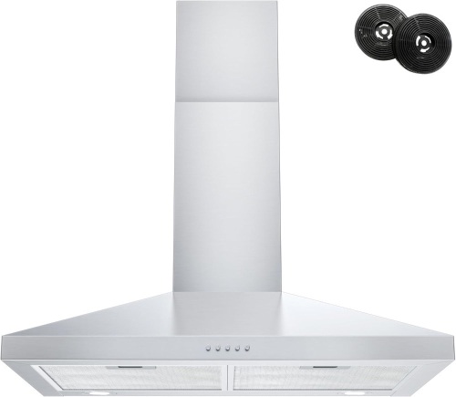 FIREGAS Range Hood 30 Inch, Stainless Steel Wall Mount Kitchen Hood - Lot 3623