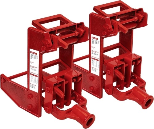 Pack Wall Jack, Portable Wall Jacks for Framing, Use with 1-1/2 X 3-1/2 in Fir Poles Or 1 in Od Steel Pipe, Malleable Casting Iron Wall Jack for Lifting Wall Beams, Capacity of Lifting 1,000 lbs - Lot 3637