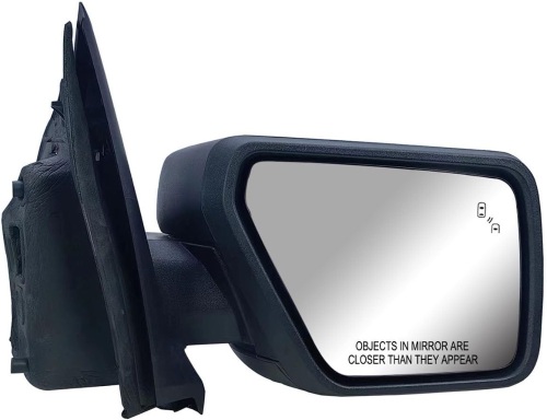 Replacement Passenger Right Side Door Mirror Power Heated and BLIS(Blind Spot Light) Glass with Signal Light and Puddle Light for Ford F-150 2021 2022 2023 - Lot 3524