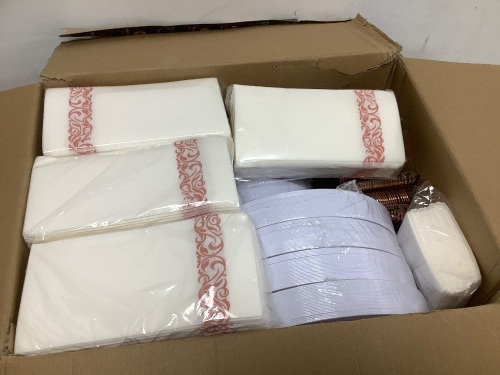 Rose Gold Plastic Silverware Set - Lot 3729