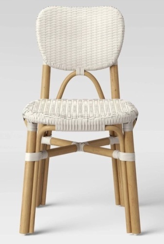 Canton Rattan and Woven Dining Chair White - Threshold™: Nautical Stripe, No Assembly, 250lb Capacity $150.00 - Lot 63