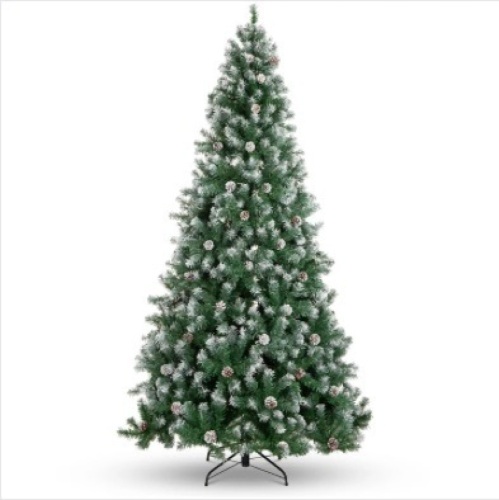 7 1/2' Pre-Decorated Christmas Tree w/ Pine Cones, Flocked Branch Tips $245.99 - Lot 78