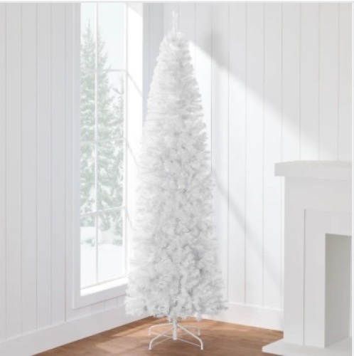 7 1/2" White Artificial Pencil Holiday Christmas Tree $142.99    - Lot 101