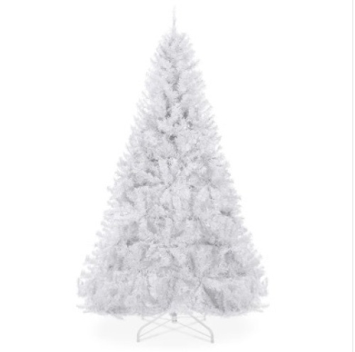 6' Premium White Artificial Pine Christmas Tree w/ Tips, Foldable Metal Base $99.99 - Lot 115