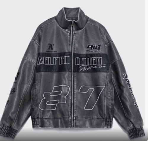 Aelfric Eden Embroidery Washed Racing Jacket, size large - Lot 149
