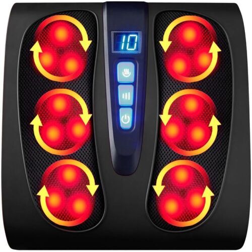 Shiatsu Foot Massager Platform w/ 6 Rollers, Heat Function - Lot 133