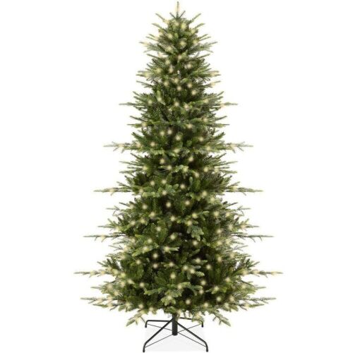 6' Pre-Lit Artificial Aspen Noble Fir Christmas Tree w/ Metal Stand - Lot 138