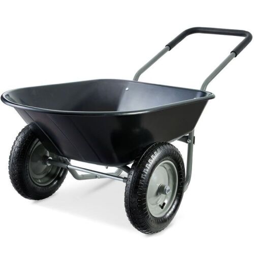 Dual-Wheel Wheelbarrow Garden Cart - Lot 146