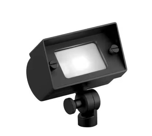 Lot of (5) KICHLER Low Voltage Textured Black Hardwired Mini Landscape Flood Light with No Bulbs Included - Lot 153
