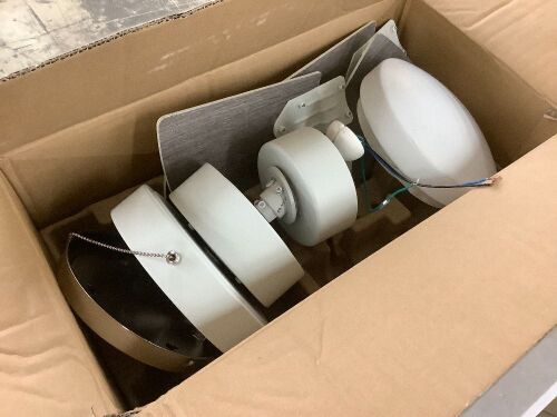 Hampton Bay Metarie II 24 in. Indoor Matte White Ceiling Fan with Light - Lot 216