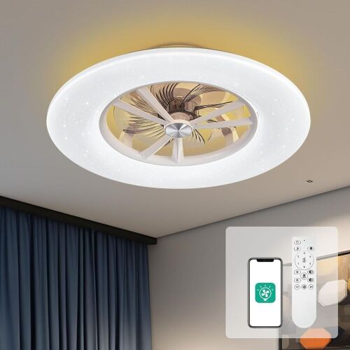 Orison 24'' Low Profile Ceiling Fan with Light - Lot 322