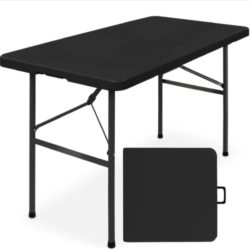 Portable Folding Plastic Dining Table w/ Handle, Lock - 4ft - Lot 335