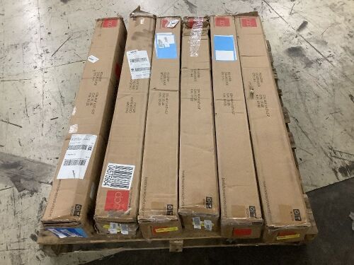 Lot of (6) 7.5' Black Patio Umbrellas - Uninspected - Lot 370