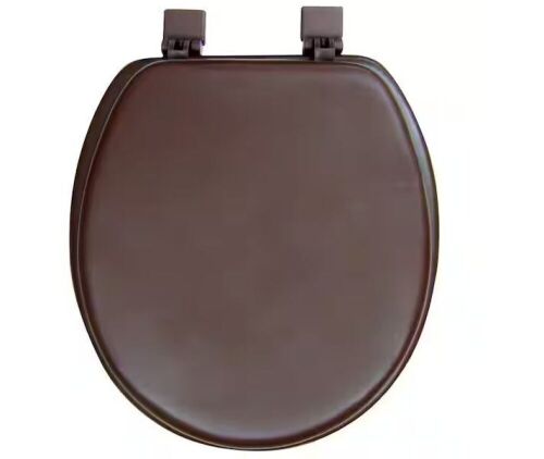 Ginsey Round Closed Front Soft Toilet Seat in Chocolate Brown - Lot 408