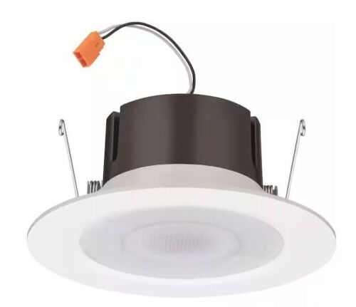  Juno Speaker 6 in. Smart Tunable CCT/Color Changing Integrated LED Retrofit White Housing Required Recessed Light Trim - Lot 442