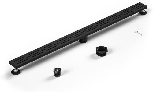 Bochni Linear Shower Drain 40" Matte Black - Lot 462