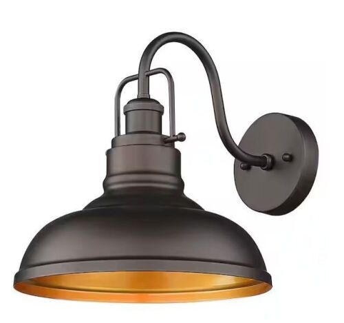 Farmhouse 11 in. Oil Rubbed Bronze Finish Gooseneck Barn Light Sconce - Lot 541