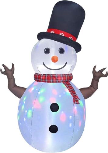 Inflatable Snowman w/ Colored LED Lights - Lot 640