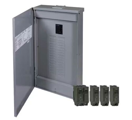 GE 200 Amp 32-Space 64-Circuit Main Breaker Outdoor Load Center Contractor Kit - Lot 712